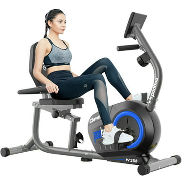 Indoor Cycling Stationary Bike Wakepa Recumbent Exercise Bike with Resistance Shipping from USA, Black Perfect Home Exercise Machine for Cardio Foot Pedal Exerciser-Desk Bike Cycle